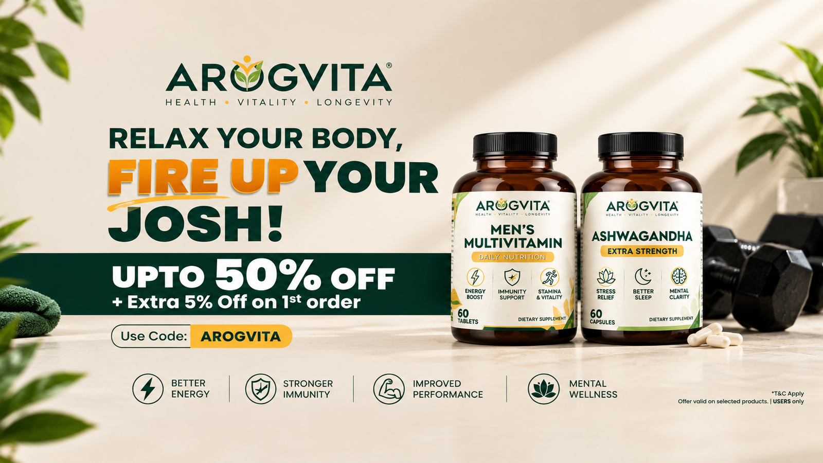 Arogvita Wellness Supplement Banner
